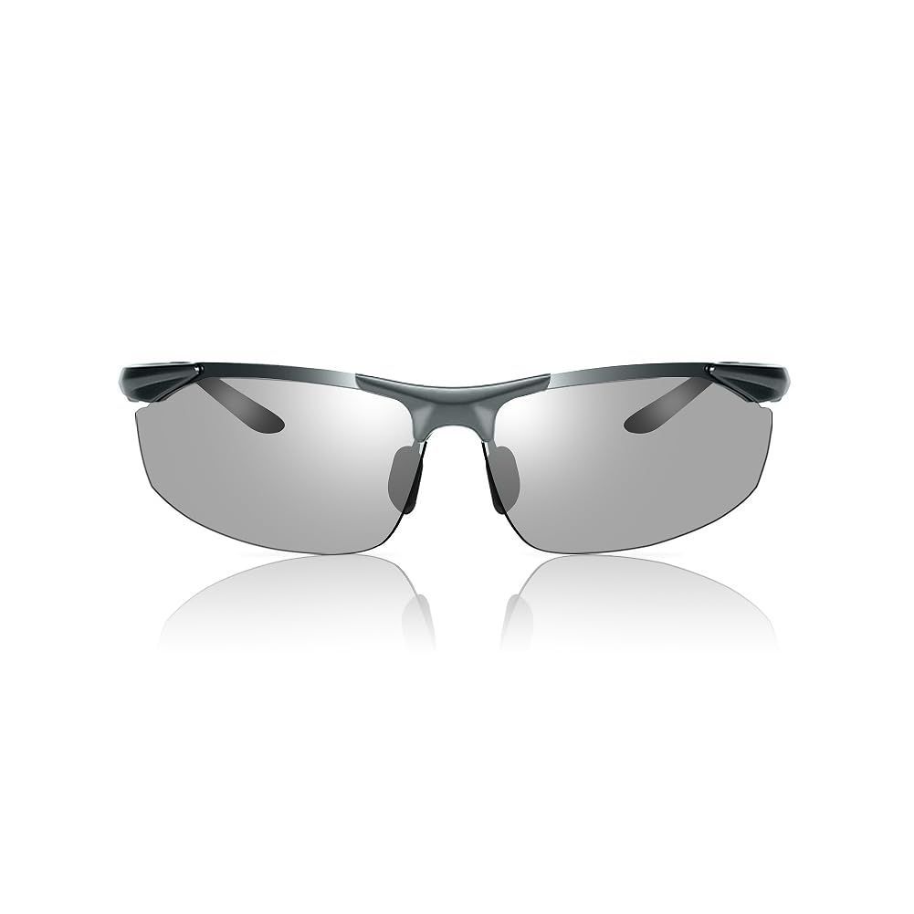 【即日発送】UV400 超軽量メタル 偏光レンズ 紫外線カット 偏光スポーツサングラス ドライブ/野球/自転車/夜釣り／ランニング／ゴルフ／運転 [Glazata]
