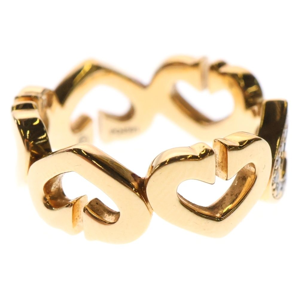 新品仕上げ】カルティエ Cハート イエローゴールド リング 11.5号