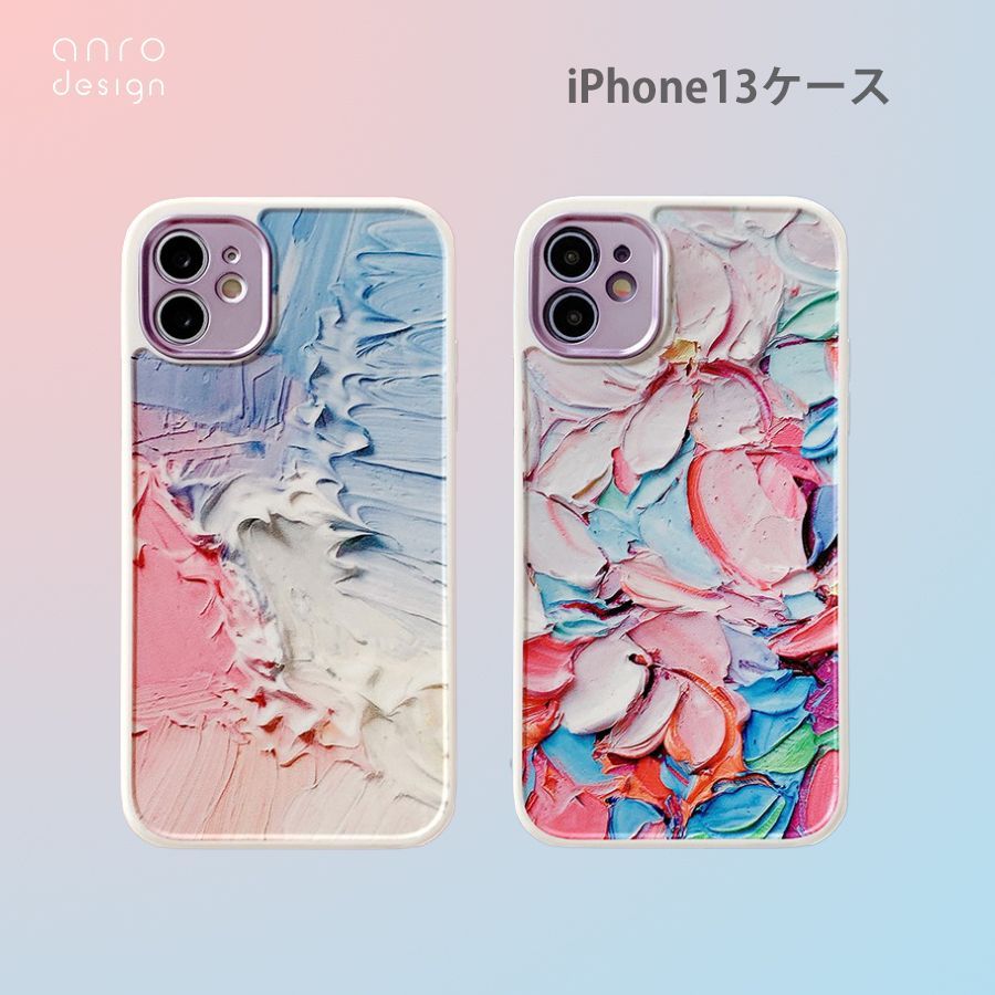 iPhone13 ケース ハワイ フラワー アート風 海 花柄 - メルカリ