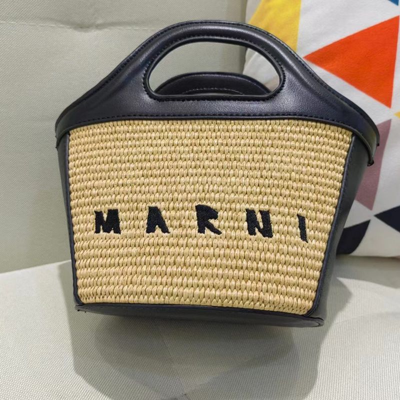 MARNI マルニトロピカリアラフィアマイクロミニカゴバッグ