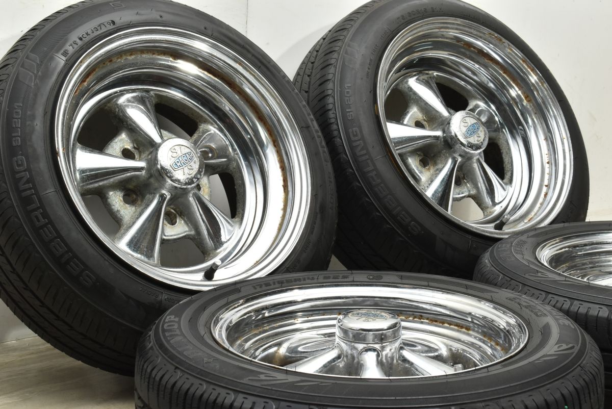 希少品】クレーガー CRAGAR S/S 14in 5.5J ±0 15in 7.5J ±0 PCD114.3 