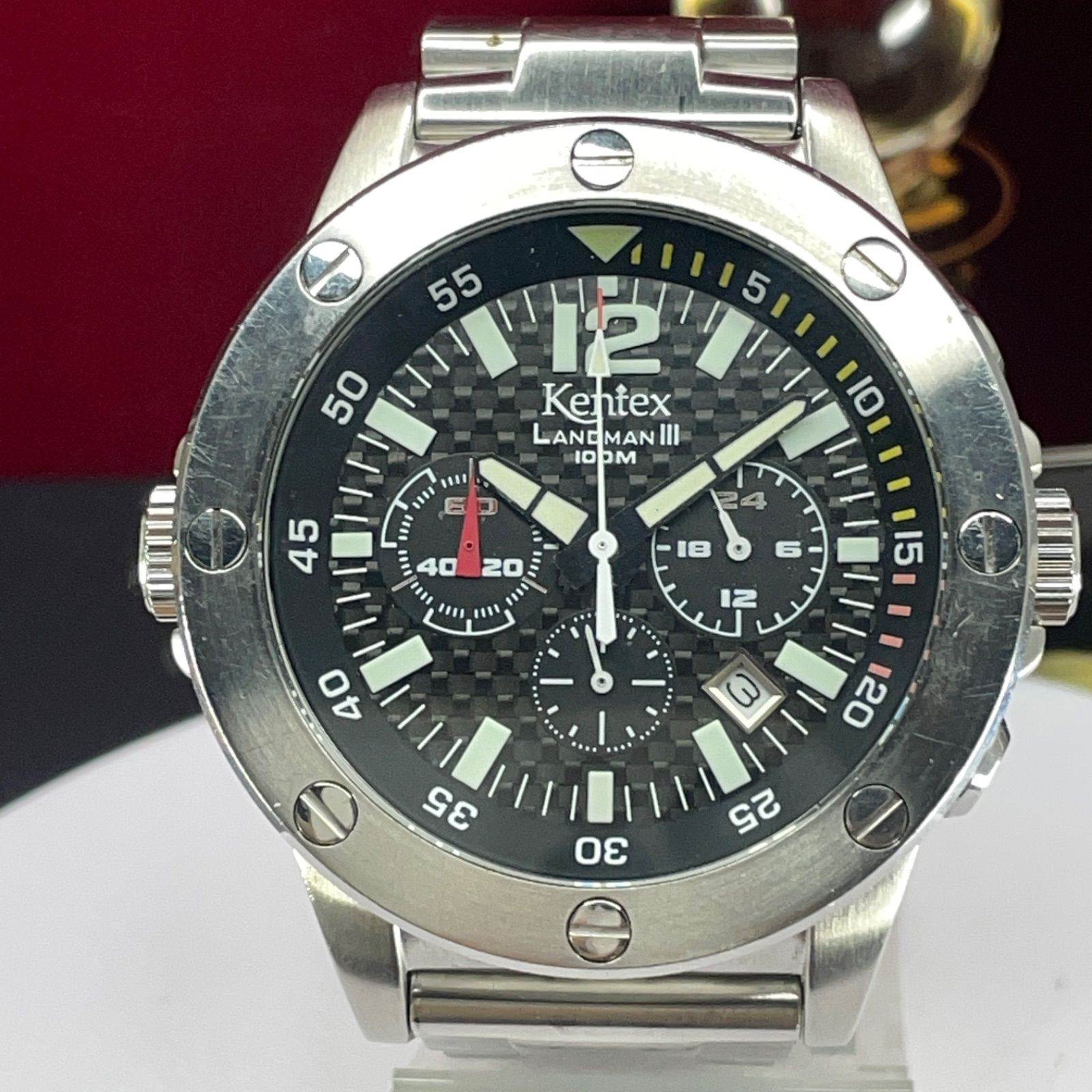 レア 500本限定 Kentex LANDMAN Ⅲ クロノグラフ QZ 腕時計 レア 500本限定 Kentex LANDMAN Ⅲ クロノグラフ QZ 腕時計