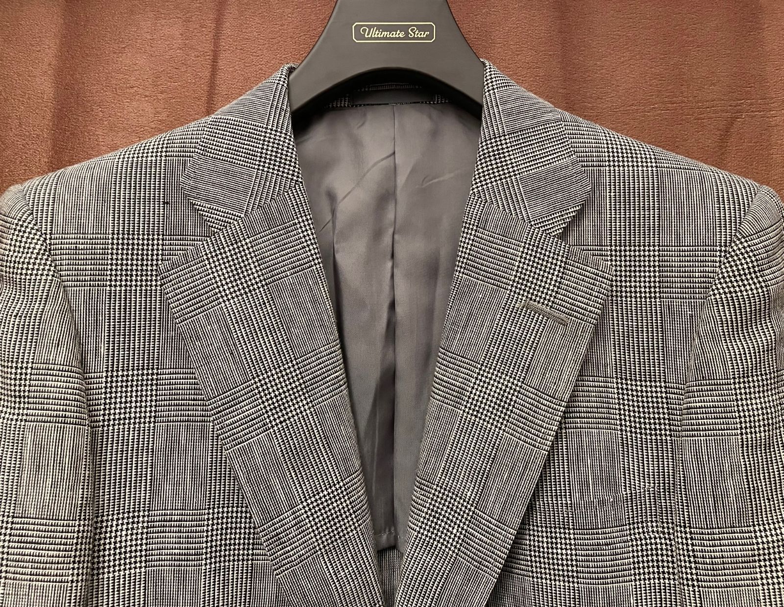 希少 VINTAGE BURBERRYS グレンチェック柄リネンテーラードジャケット