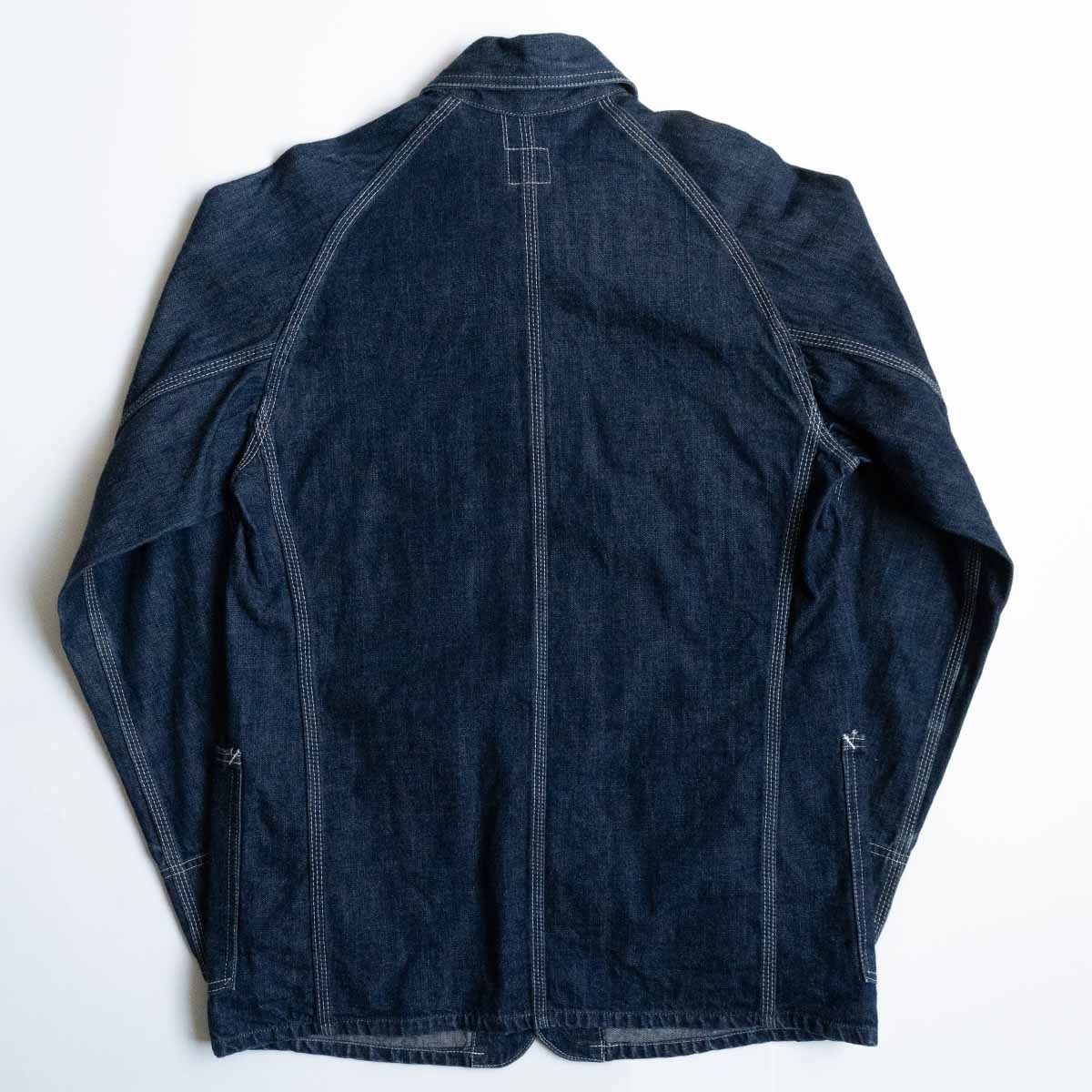 美品/濃紺】 POST OVERALLS【デニム カバーオール ジャケット】S