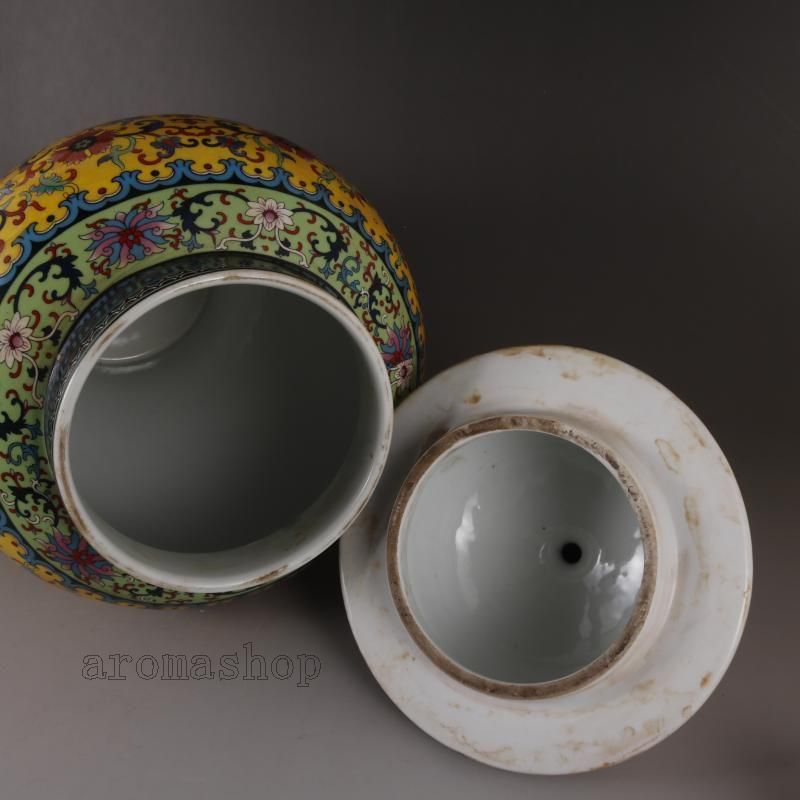 清乾隆琺瑯彩纏枝福寿紋将軍壺 景徳鎮 陶磁器 装飾品 現代工芸品 美術品置物 清乾隆琺瑯彩纏枝福寿紋将軍壺 景徳鎮 陶磁器 装飾品 現代工芸品