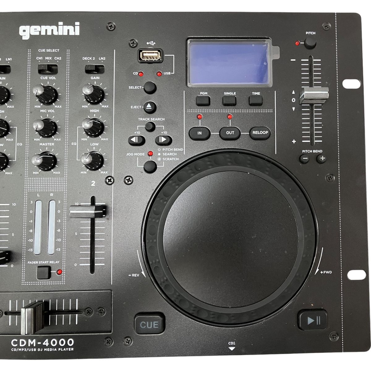 Gemini CDM-4000 DJコントローラー Pro Bluetooth Controller Audio Media Players Mixer DJ