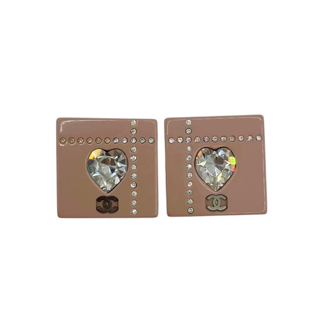 シャネル 04A ココマーク ハート スクエア イヤリング