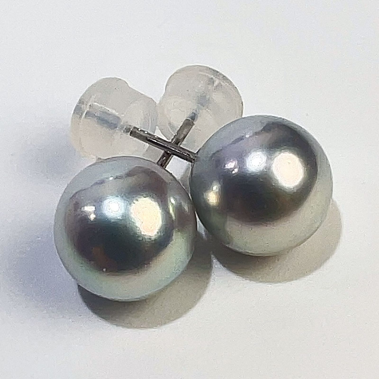 Pt900 天然 無調色 AKOYA アコヤパール ピアス 本真珠 8～8.5mm