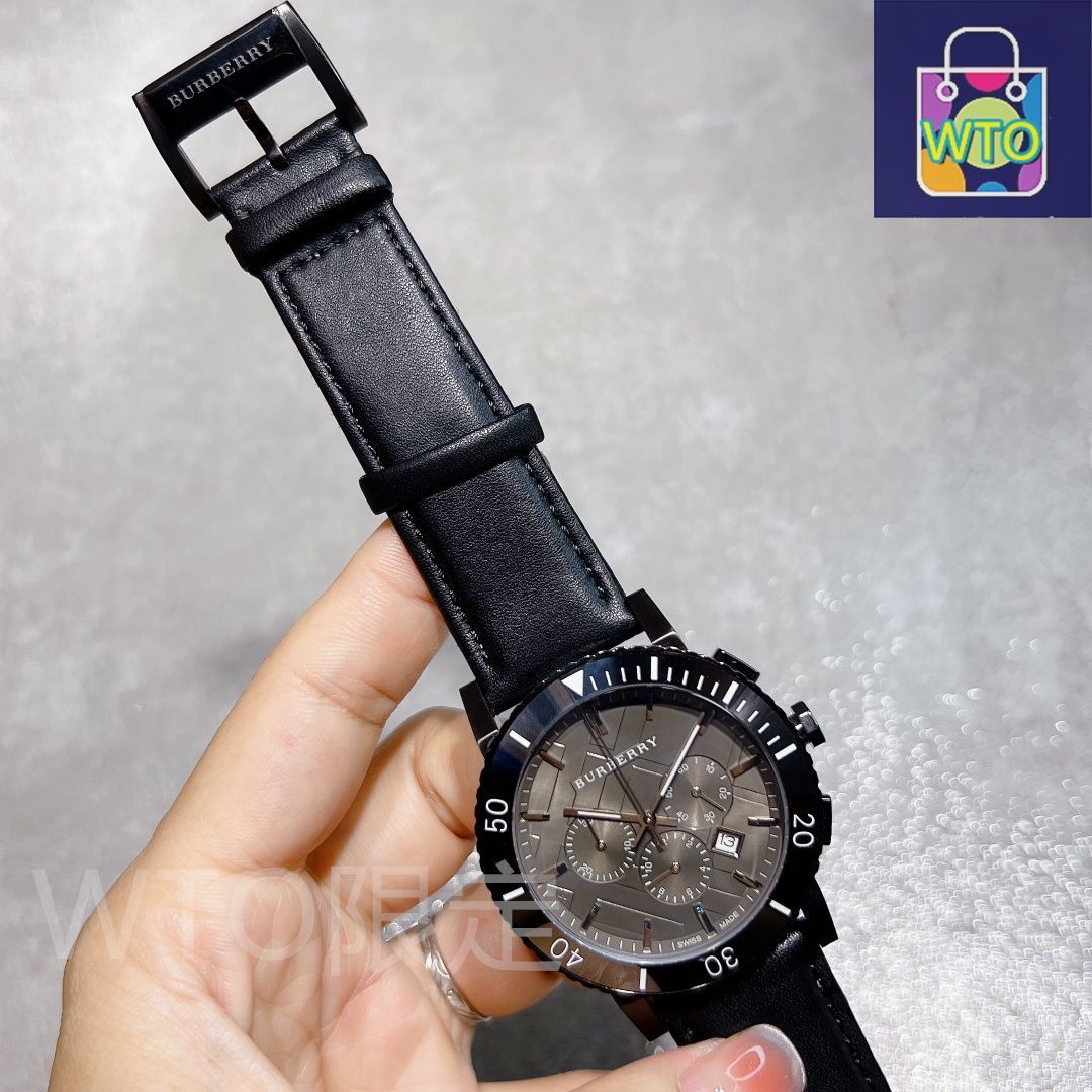 BURBERRY バーバリー メンズ腕時計 44mm｜セラミックベゼル×6針