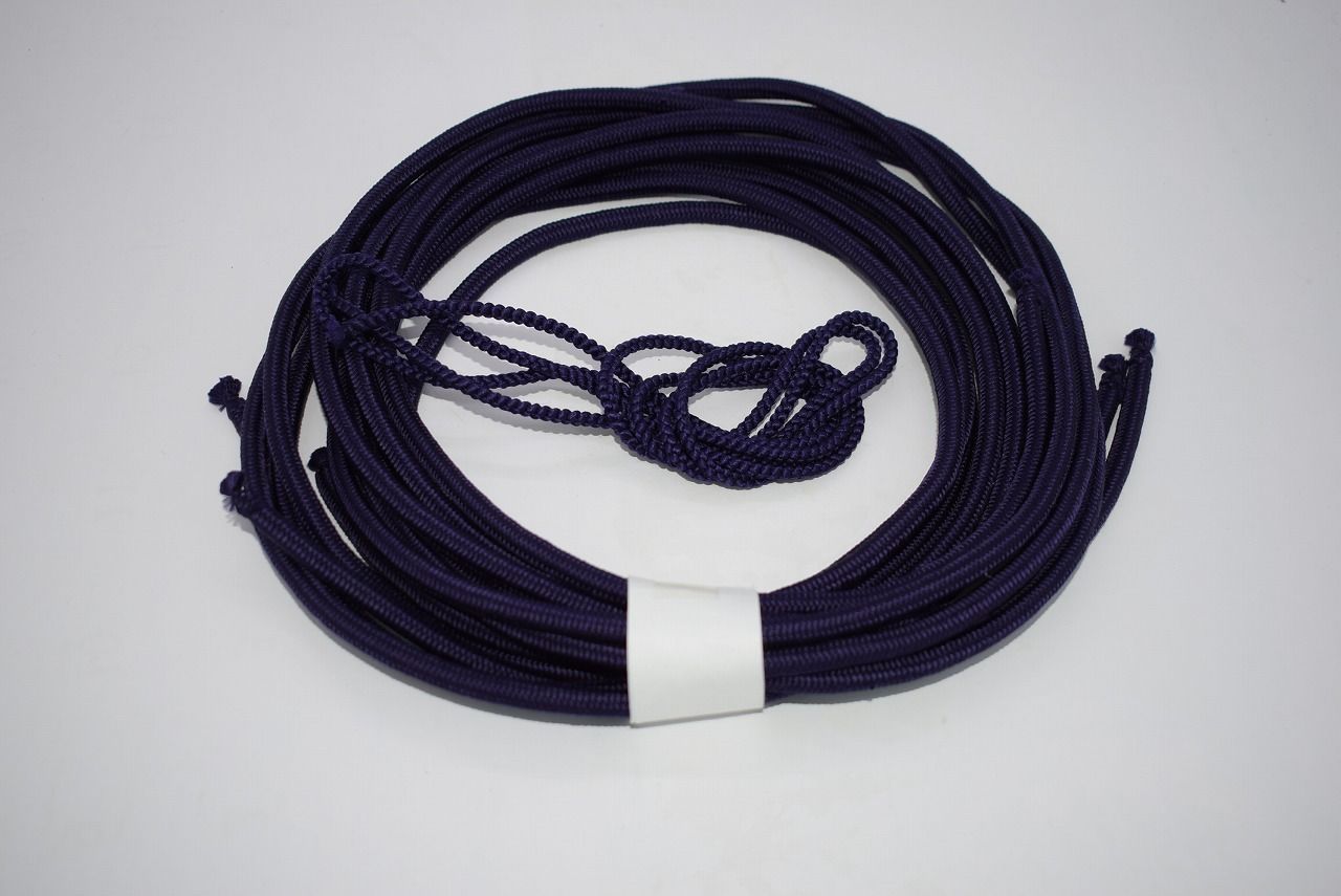 茶道具 壷飾り むすび紐 飾り茶壷 結紐 飾り紐 茶壺 紫 1点 口緒付 茶道 ms2228-01-pu 注 画像は見本です