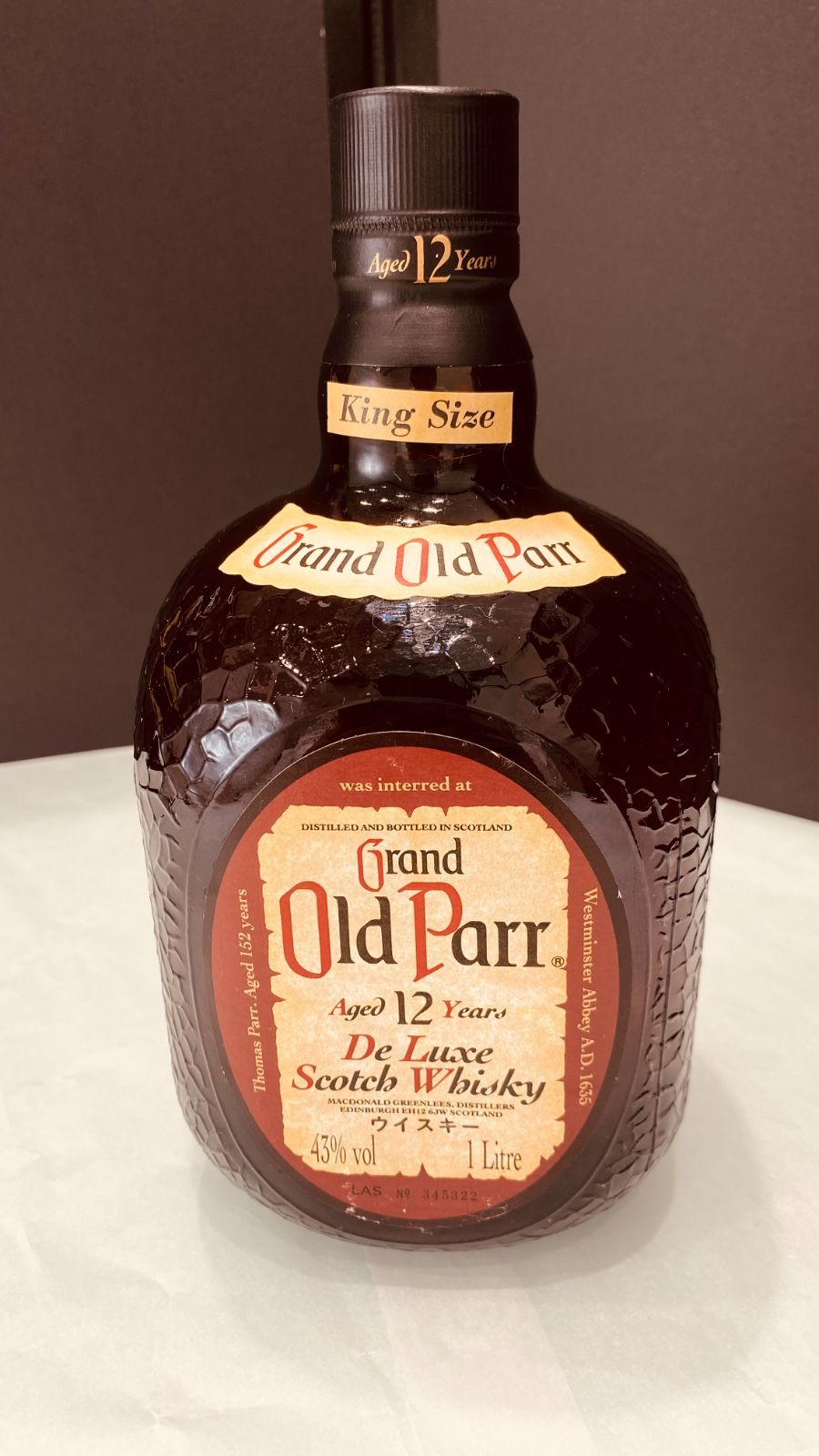 未開封】オールドパー キング 12年 化粧箱付 スコッチウイスキー