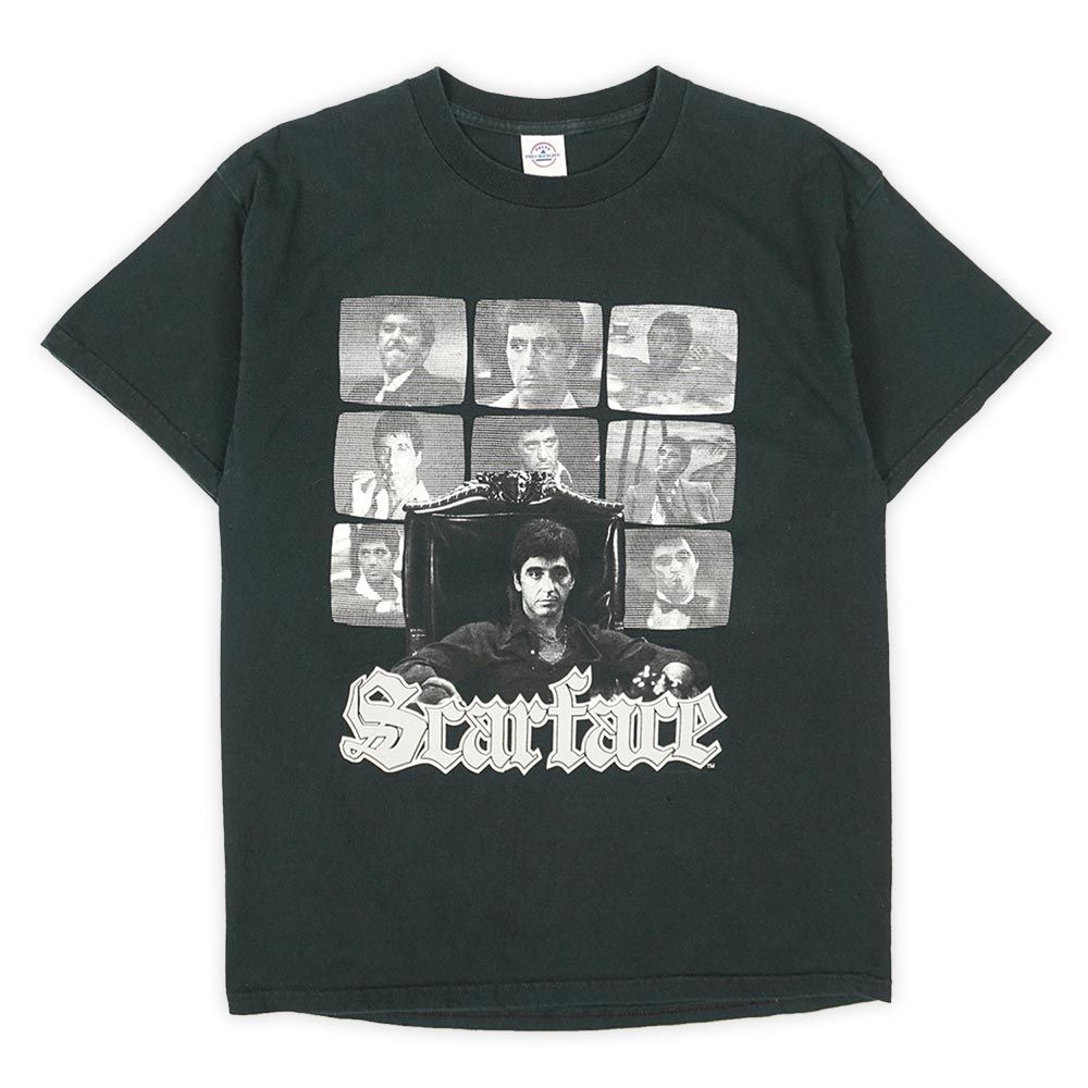 スカーフェイス SCARFACE 00s 2000年代 Y2K ムービーTシャツ アルパチーノ 映画 USA ヴィンテージ ビンテージ VINTAGE アメリカ 古着 メンズ Tシャツ カットソー ブラック 黒 L【中古】