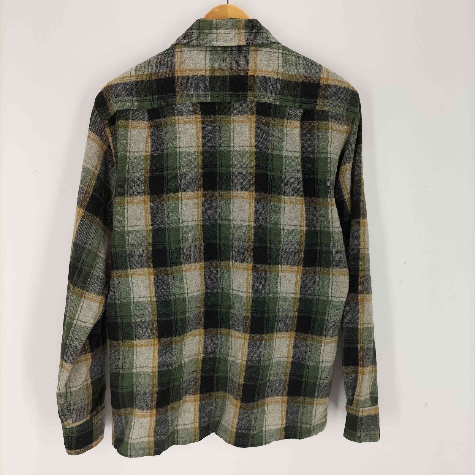 シアーズ Sears 70s KINGS ROAD ナイロン混 オープン シャツ メンズ M