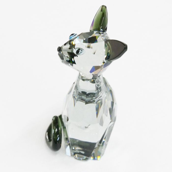 SWAROVSKI - SWAROVSKI スワロフスキー ハウスオブキャット イネス オブジェ クリア 995008 猫 訳あり品【中古】 sw995008_6a.jpg