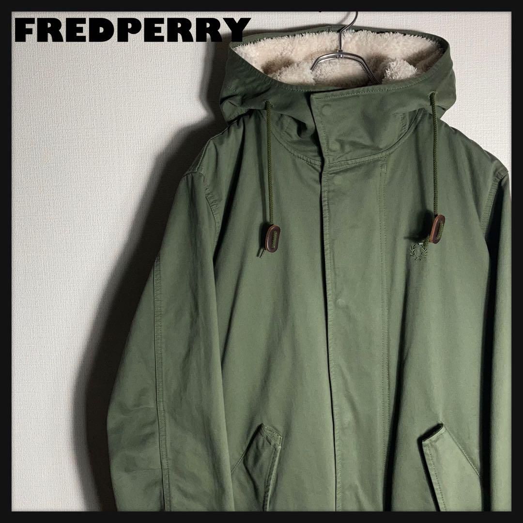 【美品✨】FRED PERRYモッズコート M オリーブライナーユニオンジャック FRED PERRY フレッドペリー モッズコート 2023FWモデル ジップ