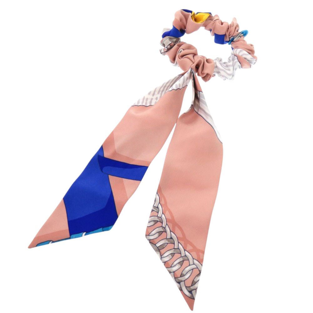 美品 エルメス シュシュ ベッラ ベラ シルク マルチカラー 0142