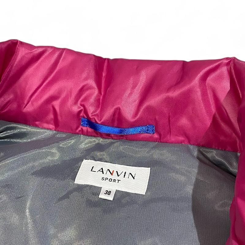 LANVIN SPORT ランバン スポール ダウンベスト パープル 38 LANVIN SPORT ランバン スポール ダウンベスト パープル 38