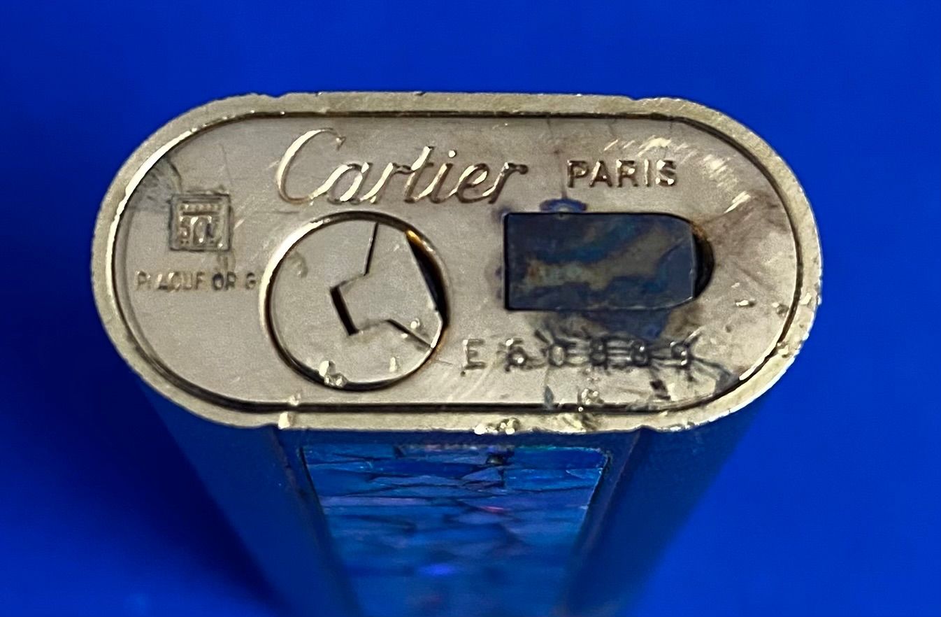 Cartier カルティエ モザイク ストーン ステンドグラス ガスライター 希少 レア Cartier カルティエ モザイクオパール ガスライター