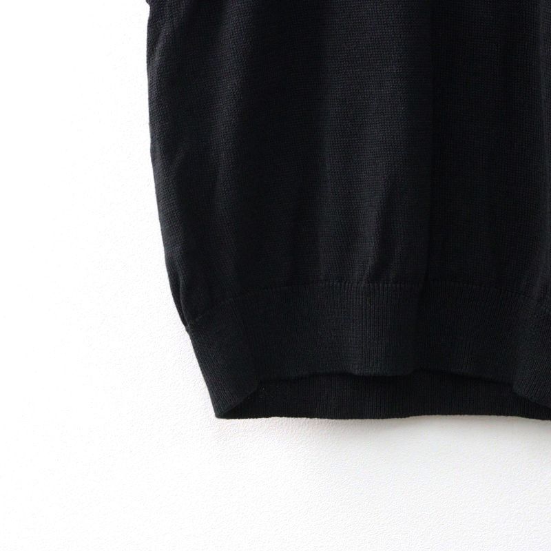 サンプル品 マーガレットハウエル MARGARET HOWELL COTTON LINEN ニットベスト 2/ブラック トップス ジレ ビスチェ【2400014483338】 サンプル品 マーガレットハウエル MARGARET HOWELL COTTON LINEN