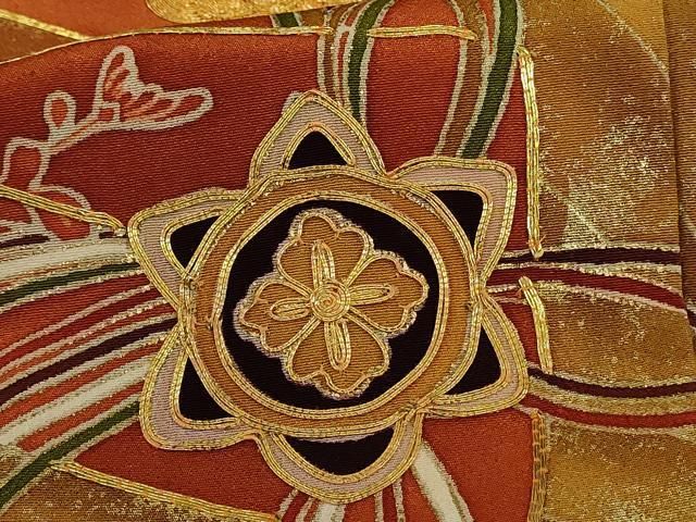 D667 黒留袖　華文　金駒刺繍　正絹　着物　袷　極美品 楽天市場】平和屋着物□豪華黒留袖 作家物 章華 駒刺繍 双鶴花