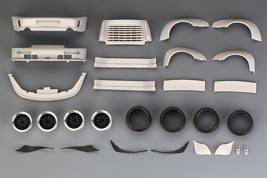 ホビーデザイン HD03-0459 1 24 RWB ポルシェ 993 ワイドボディキット For Ver. Army Girl レジン エッチングパーツ デカール メタルパーツ