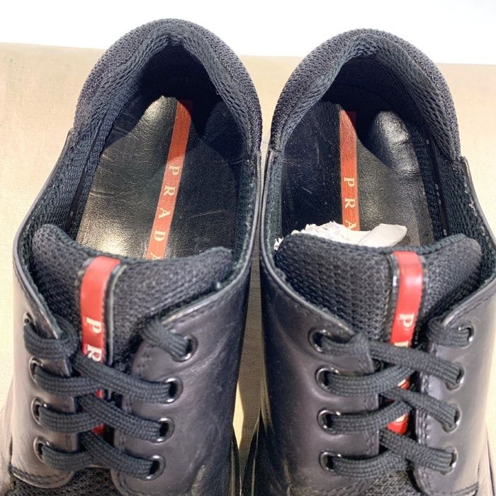 PRADA SPORT プラダスポーツ 4アイレット レザー メッシュ