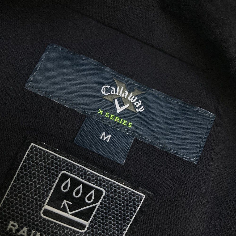 サイズ：M CALLAWAY キャロウェイ  2WAY レインセットアップ  ブラック系 [240101468350] ゴルフウェア メンズ ストスト サイズ：M CALLAWAY キャロウェイ 2WAY レインセットアップ