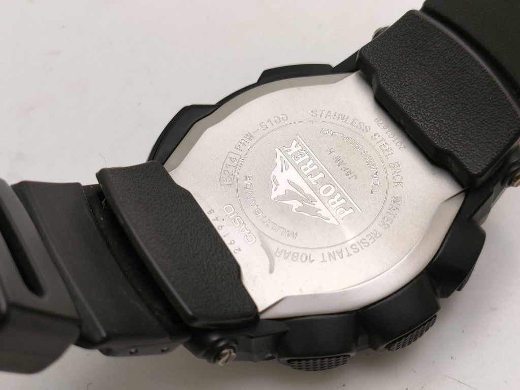 CASIO カシオ 時計 PROTREX プロトレック PRW5100 ブラック SS 樹脂 メンズ アナデジ