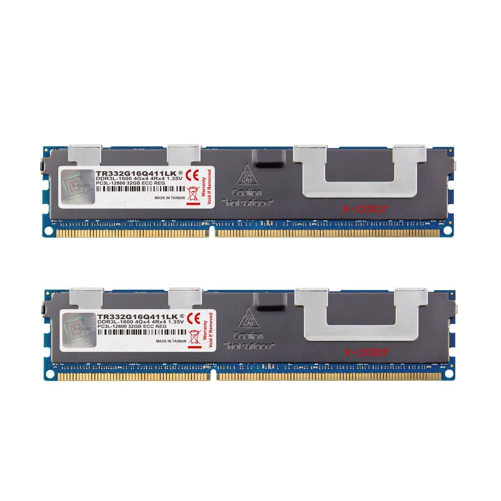 Size 64GB 32GBx2 _Color DDR3 1600MHz v-color Hynix 純正IC サーバー用メモリ DDR3L-1600MHz PC3L-12800 64GB 32GB×2枚 ECC Registered DIMM 4Gx4