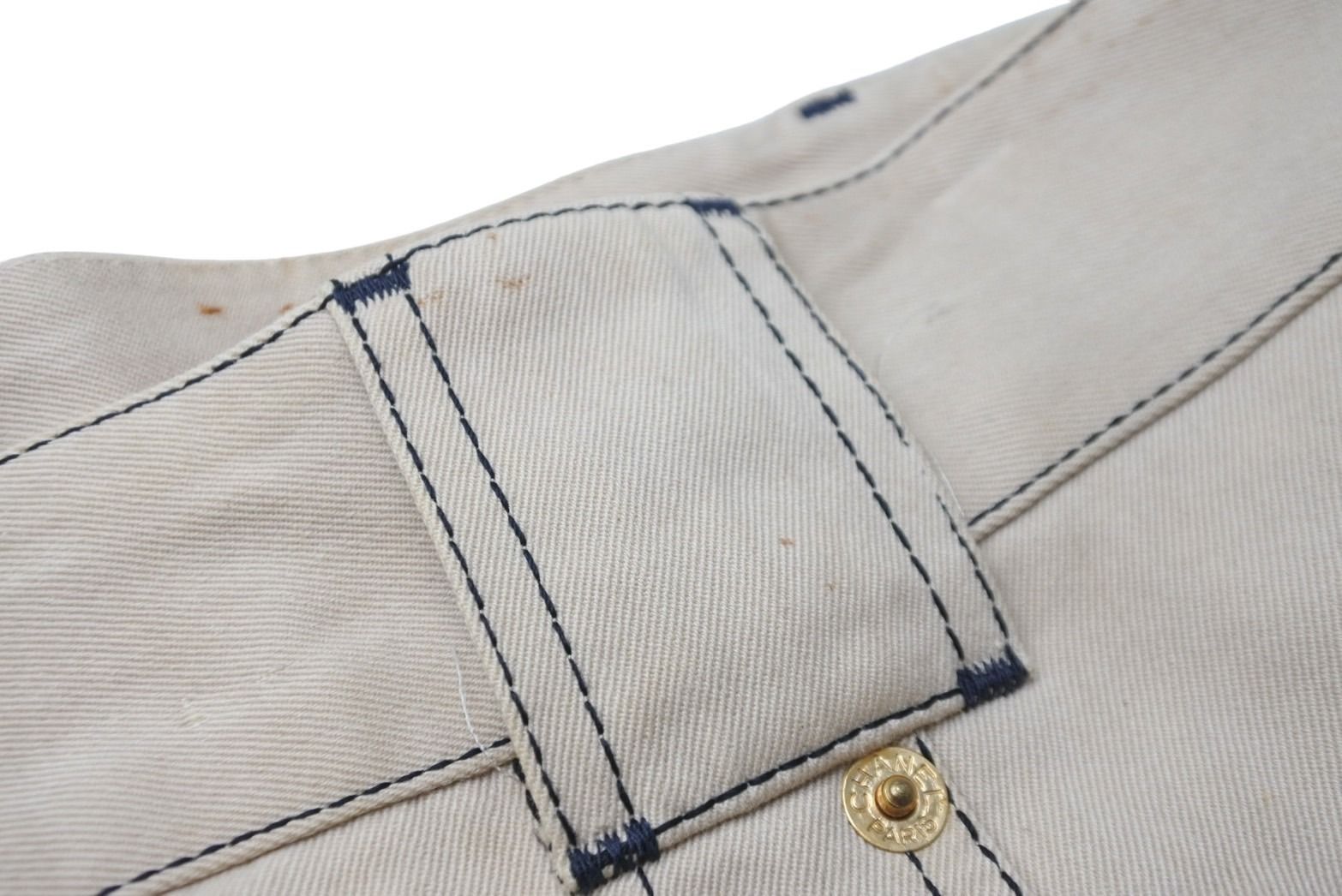 CHANEL シャネル ワイドショートパンツ ココマークボタン P03054V03329  