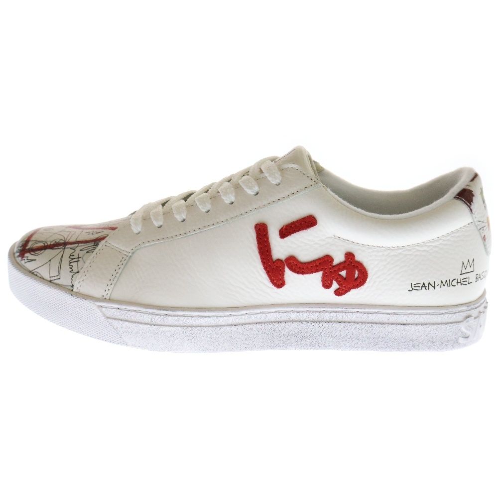 Sangacio サンガッチョ ×JEAN MICHEL BASQUIAT Logo Design Patch Low Cut Sneakers ×ジャン ミシェル バスキア ロゴデザイン にゅ 刺繍 ローカットスニーカー