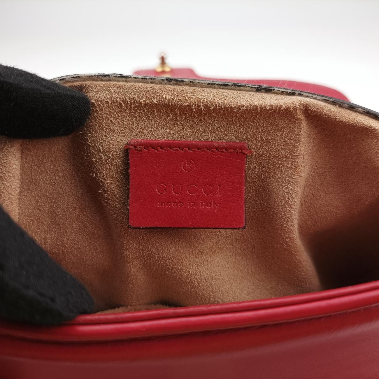 グッチGucciGGマーモントレッドレザー547260製番不明