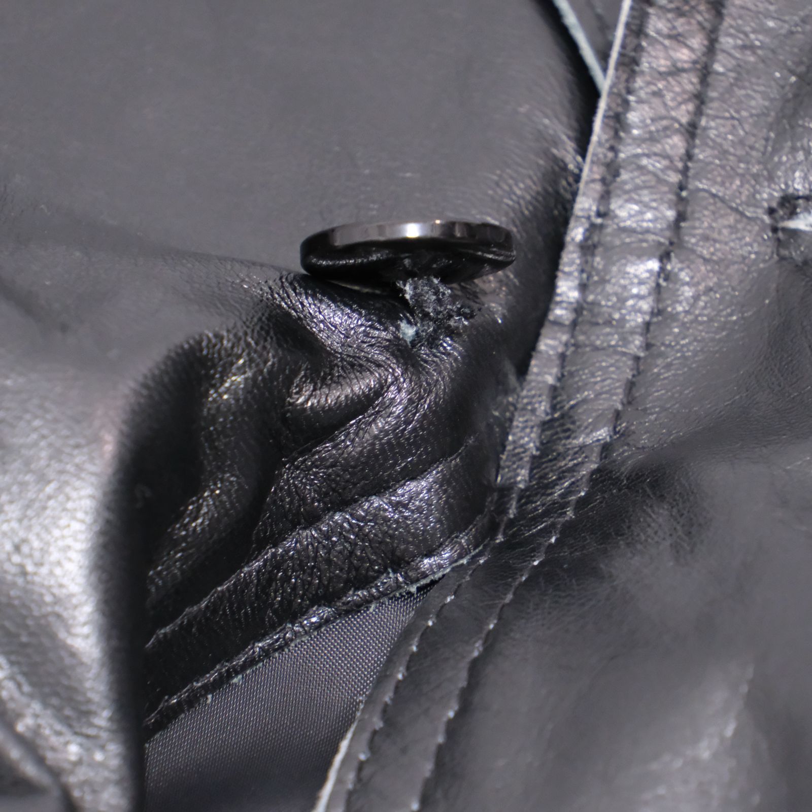 FIGARO フィガロ 羊革 ラムレザー ジャケット 黒 ブラック サイズTL  