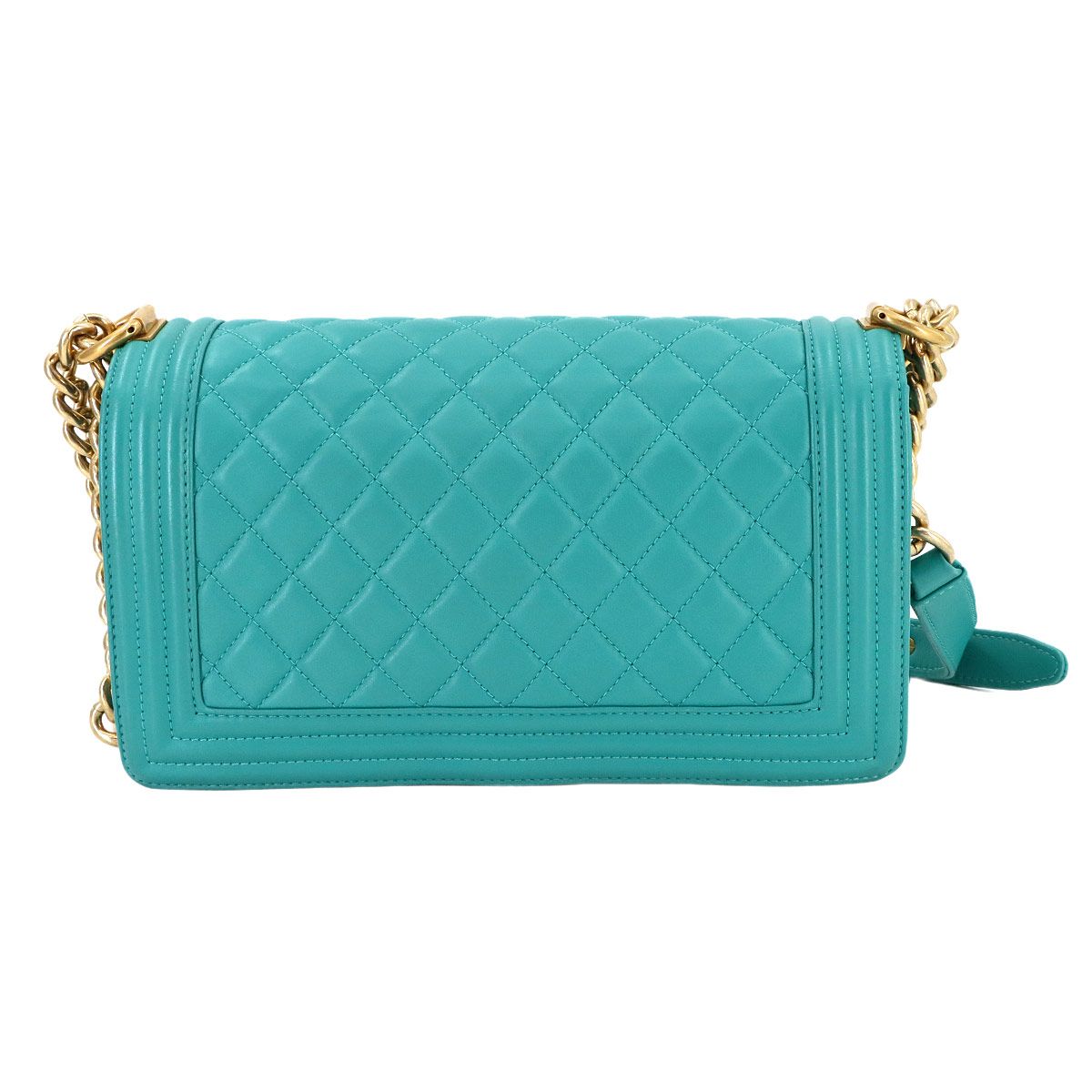 CHANEL シャネル ショルダーバッグ レザー ミントグリーン : ブランド