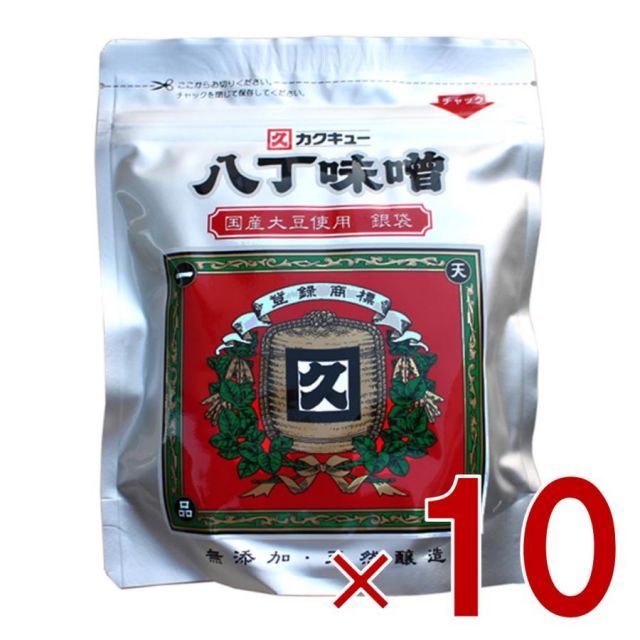 カクキュー 八丁味噌 銀袋 300g 国産大豆 業務用 カクキュウ 名古屋 大容量 お得 10個