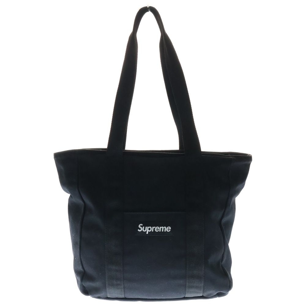 SUPREME (シュプリーム) 22AW Logo Canvas Tote フロントロゴ