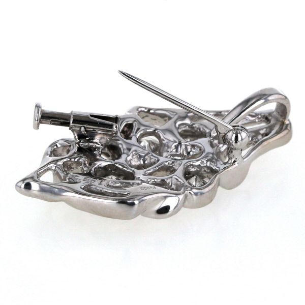 PT900 ダイヤモンド ブローチ Pt900 プラチナ ペンダントトップ ブローチ ダイヤモンド 1.45ct