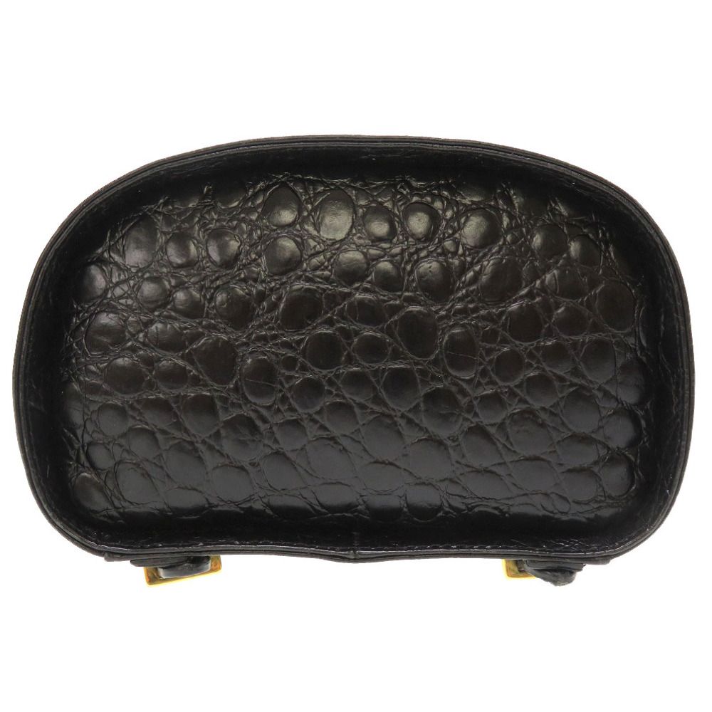 美品 サルヴァトーレ フェラガモ ヴァラリボン 型押しレザー ブラック  