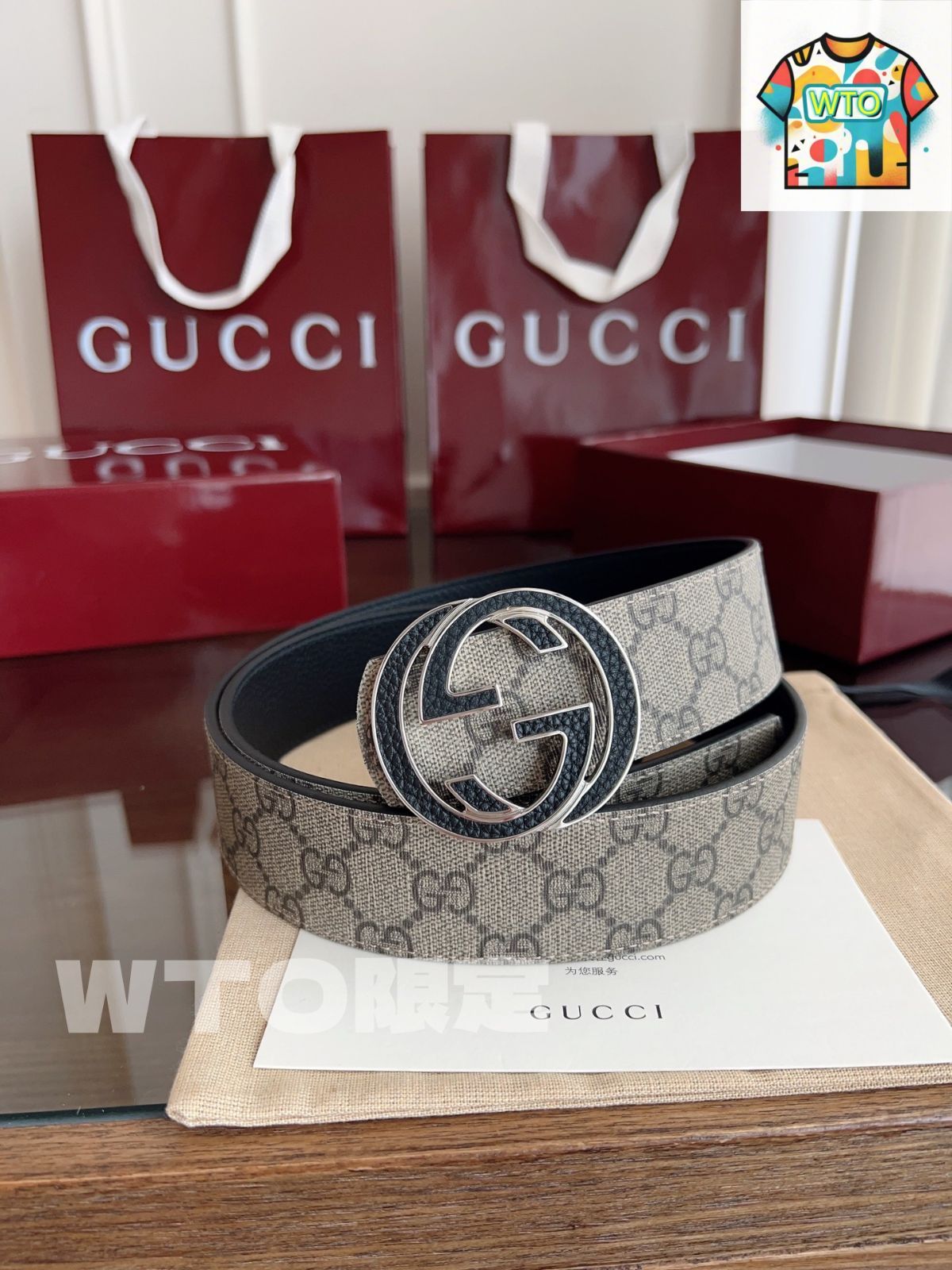 今日WTO】Gucci ダブル G バックルニューベルト-CN22 - メルカリ