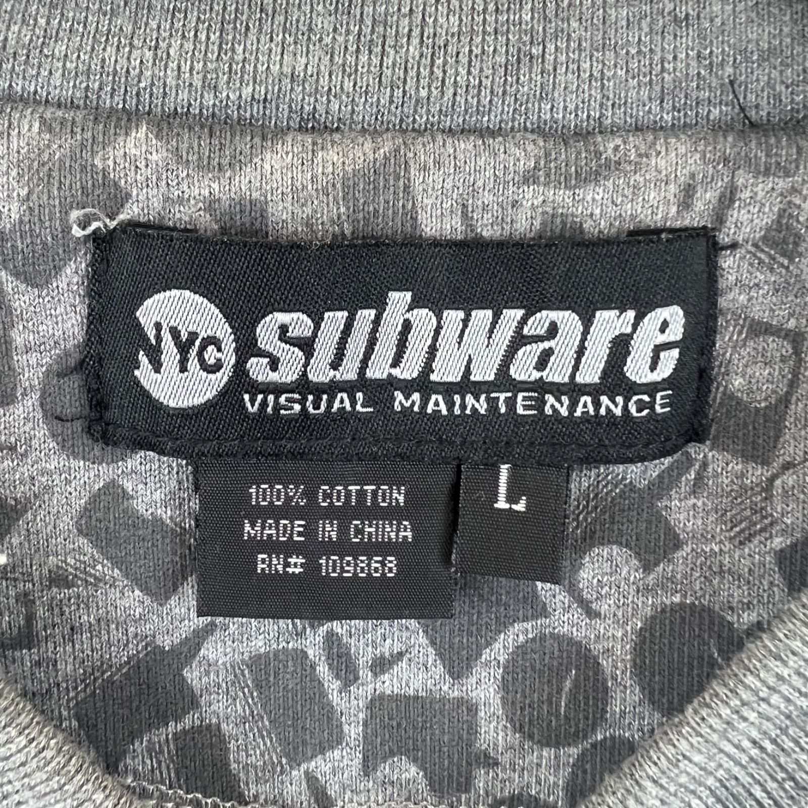 SUBWARE 00s archive SPRAY CAP print sweatshirt L STASH RECON 