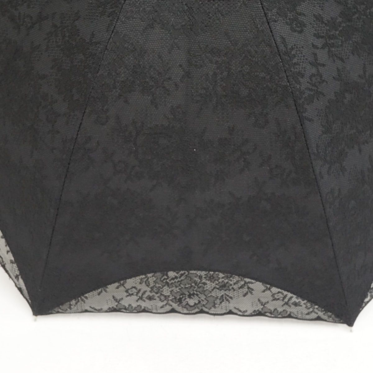 日傘 ブロンズ USED美品 フラワー レース 黒 ブラック×ブラック