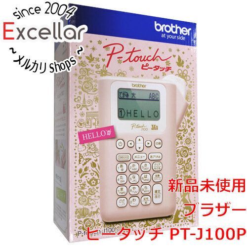 [bn:6] brother　ラベルライター ピータッチ PT-J100P　ピンク