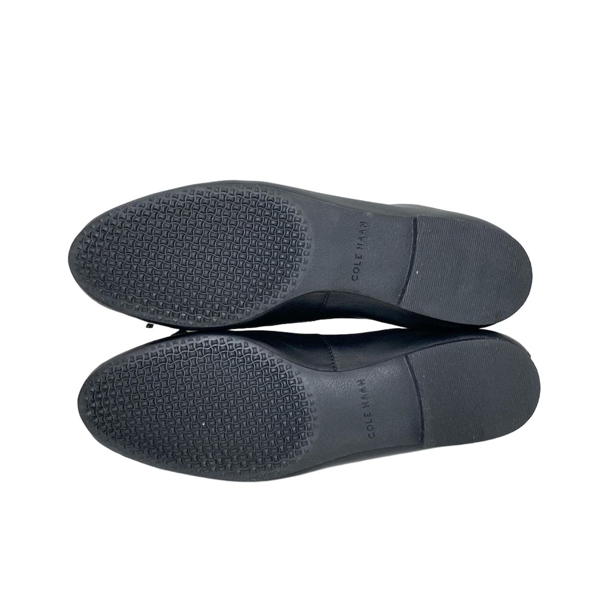 【Cole Haan】黒 リボン付き フラットシューズ COLE HAAN(コールハーン) フラットシューズ 5B レディース美品