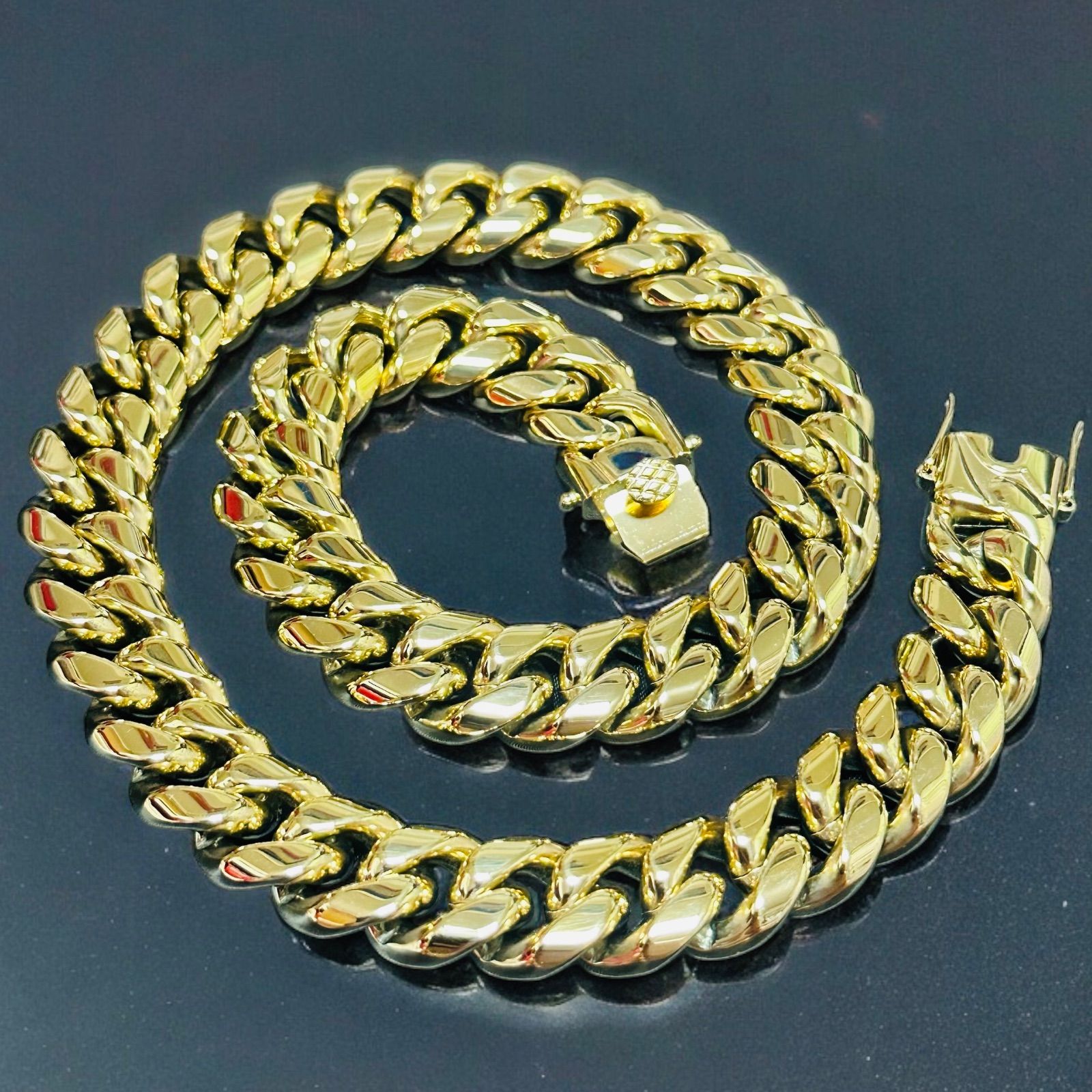喜平ネックレス 55cm 50cm 幅16mm サージカルステンレス 316L