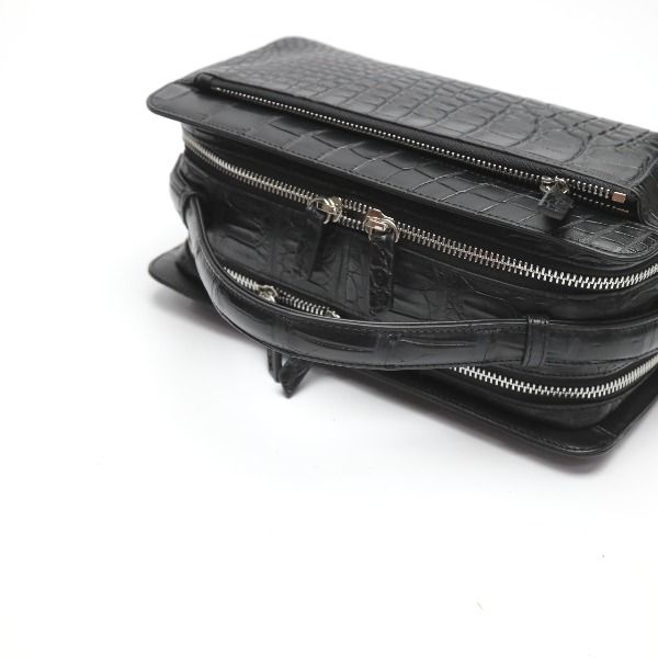 クロコダイル Y.T-0001 メンズセカンドバッグ 横型 クラッチバッグ