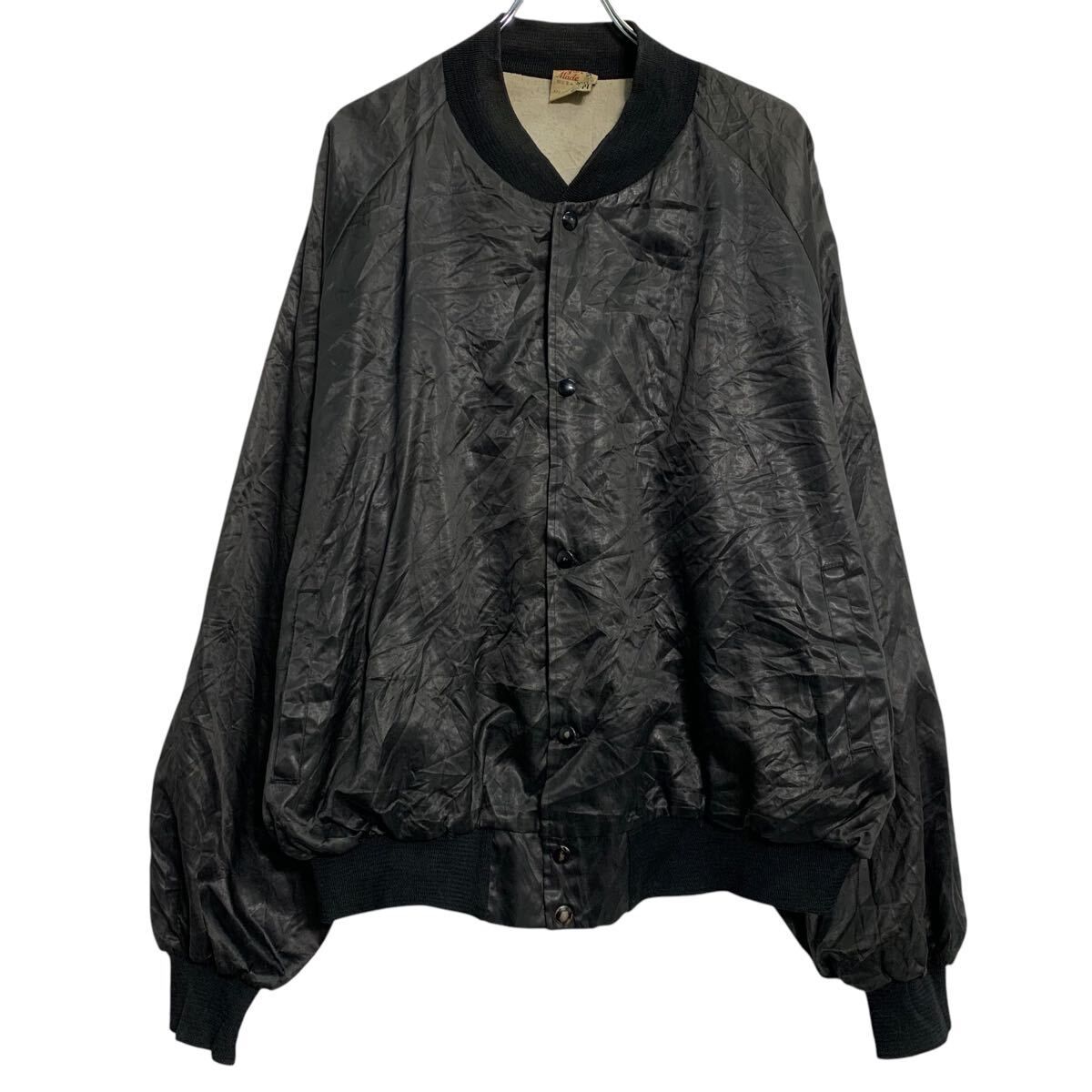 Taylor Made ナイロンジャケット XXXL ブラック テイラーメイド スナップボタン ビッグサイズ ラグラン 90s 古着卸 アメリカ仕入 a611-8242