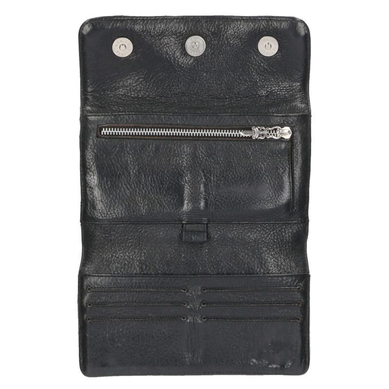 クロムハーツ WAVE4 QLT 3SNP #4ウェーブキルティングレザーウォレット  