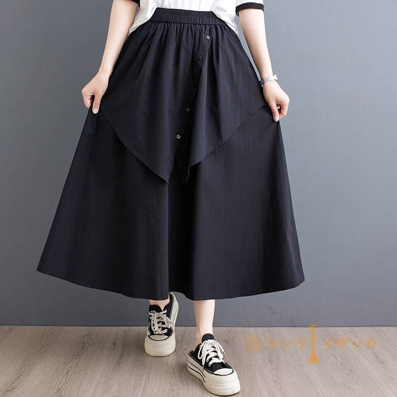 ブルブブ★即完売ヒッコリージャンスカXS☆サックス★スカート新品タグ付き センタージップチェックジャンスカ[品番：IGAW0006072]｜axes