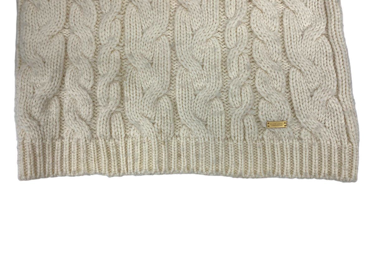 BLUE LABEL CRESTBRIDGE◆ケーブル編みニット(薄手)/38/ウール/BEG// コットンアクリルケーブルニットベスト（ニットウェア）｜BLUE