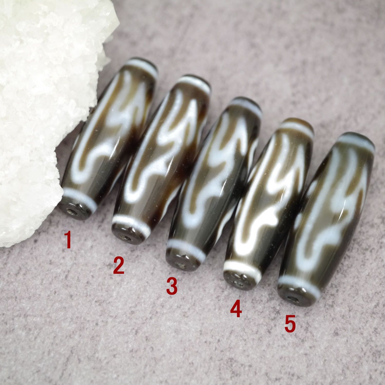 1点物 最高品質 4A至純天珠 佛龍眼梵字天珠 ブツリュウガンボンジテン